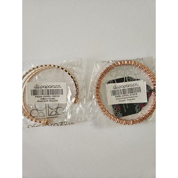 paparazzi Jewelry - Paparazzi Rose Gold Bangles - Set of 2